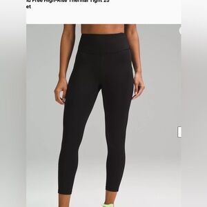 Lululemon Fast and Free 25” Tights Leggings Black